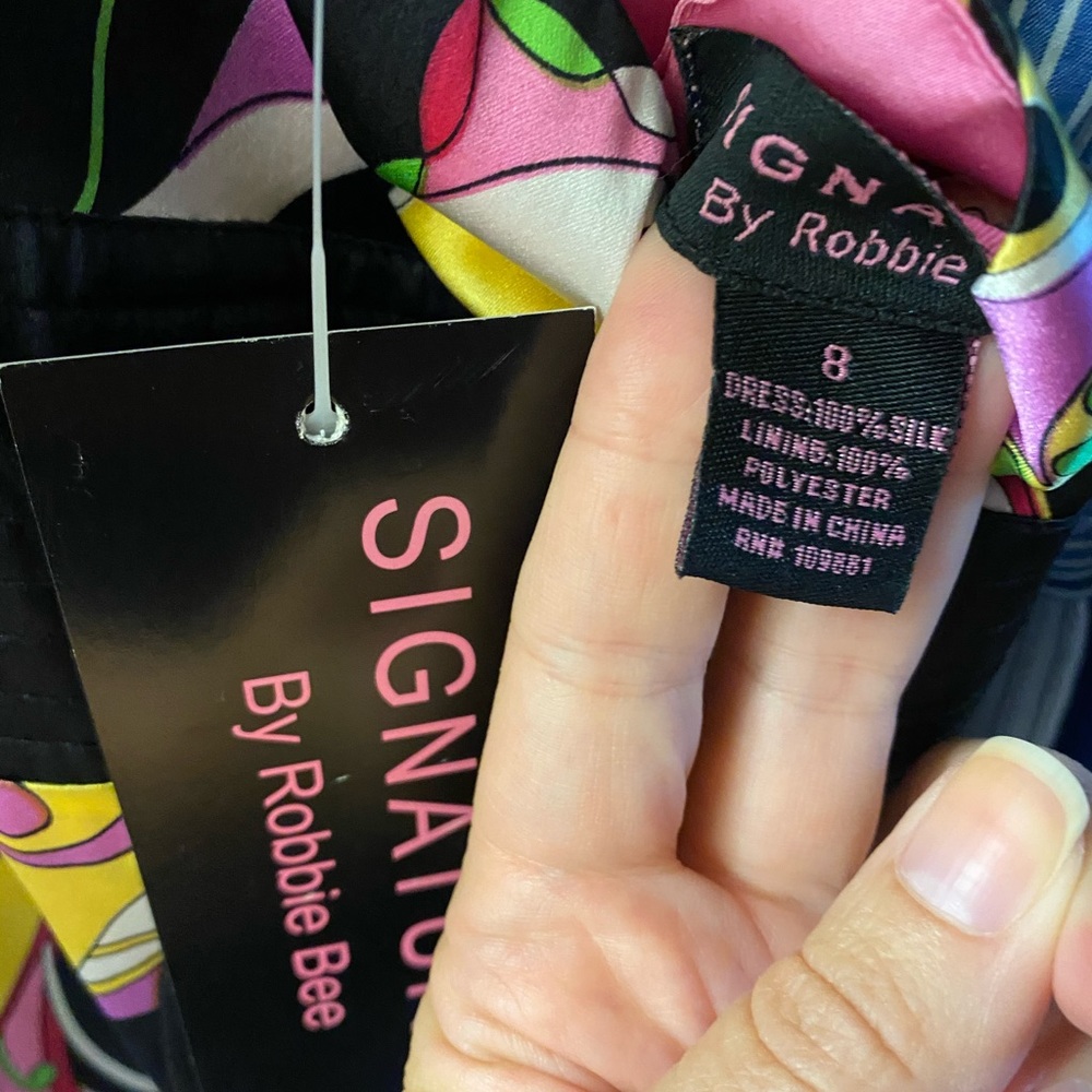 Printed silk halter dress - Picture 5 of 5